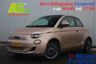 Fiat 500 Icon 42 kWh Automaat Panoramadak Navigatie LED Carplay Android Bluetooth 16 inch LMV Clima Cruise Parkeersensor