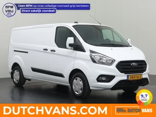 Ford Transit Custom 2.0TDCI Lang Achterdeuren | 2800Kg Trekhaak | Navigatie | Camera | Airco | 3-Persoons | Betimmering