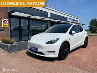 Tesla Model Y Performance AWD 75 kWh | Pearl White multi-coat | Per direct beschikbaar in de lease