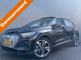 Audi Q4 e-tron BWJ 2021 40 Launch edition Advanced 204 PK 77 kWh TREKHAAK | PANO | HALF LEDER | STOELVERW. | FULL LED | CARPLAY + ANDROID | NAVI | ADAPTIVE CRUISE | CLIMA | LMV | PDC