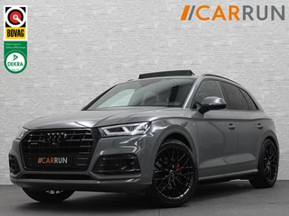 Audi Q5 55 367pk S Competition | Luchtvering | ACC | 360 Camera | B&O | Headup | Lane & Side Assist | RS Ruitpatroon leder | Panoramadak | Afnb. Trekhaak | Autom. Parkeerfunctie | Sportstoelen | Bovag garantie! | Quantum Grau | 12-2019.