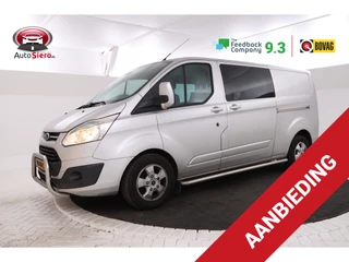 Ford Transit Custom 290 2.2 TDCI L2H1 Limited DC Dubbel cabine, Leer, Trekhaak!