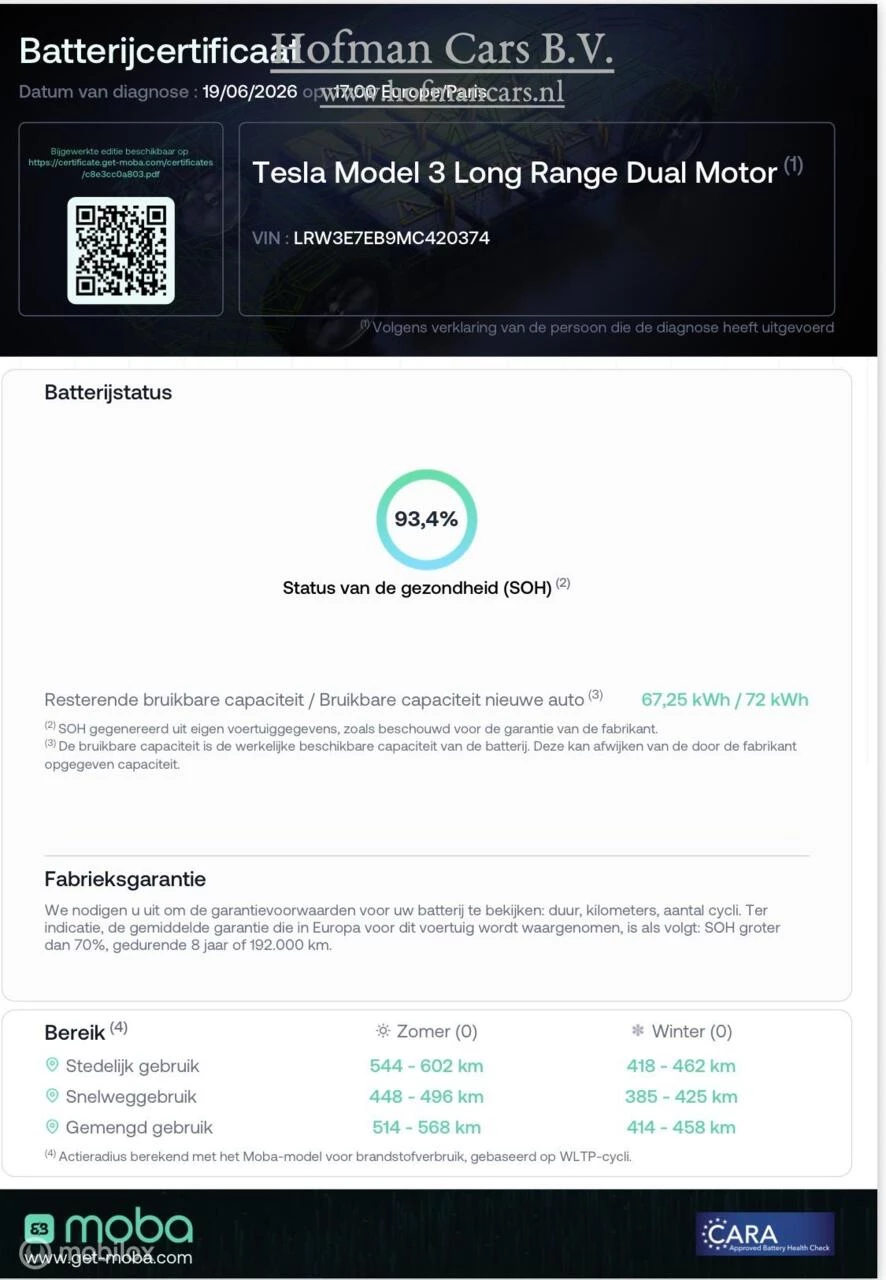 Hoofdafbeelding Tesla Model 3