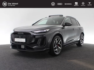 Audi Q6 e-tron 83 Kwh 252 pk S edition | Glazen panoramadak | Trekhaak, mechanisch draaibaar | S line zwart leder-kunstleder