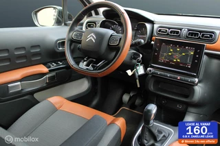 Citroen C3 1.2 PureTech S&S Shine, Stoel verwarming, Pdc + camera, App connect, Cruise, Half leder, Donkerglas, Clima, Navi.