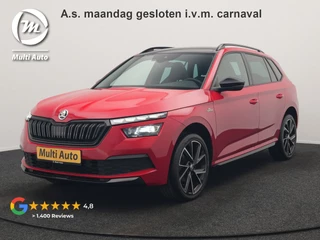 Škoda Kamiq 1.0 TSI Monte Carlo 116pk DSG Dealer O.H. | Panodak | Apple Carplay | RS Sportstoelen Verwarmd | LED Koplampen | Cruise Control | DAB | 18"L.M |