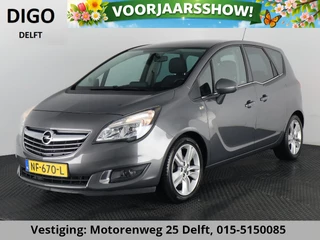 Opel Meriva 1.4 COSMO TURBO AUTOMAAT . STOEL & STUUR VERWARMING . FULL MAP NAV . PARKEERSENSOREN ACHTER . CRUISE CONTROL