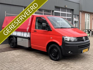 Volkswagen Transporter 2.0 TDI L2H1 4Motion BTW vrij! 140pk 4x4 open laadbak Pick-up Airco Cruise control Trekhaak 2500 kg trekgewicht 1e eigenaar Dealer onderhouden Euro 5 P-up Doka Pritsche Ahk 2500kg