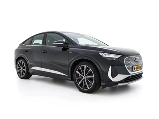 Hoofdafbeelding Audi Q4 Sportback e-tron Audi Q4 Sportback e-tron 40 S-Line Edition 77 kWh (3-Fase-11 kW) {SOH-92%} (INCL-BTW) *HEAT-PUMP | LEATHER-FABRIC | MATRIX-LED | ADAPTIVE-CRUISE | AMBIENT-LIGHT | DIGI-COCKPIT | AUDI-SOUND | DAB+ | KEYLESS | SHIFT-PADDLES | CAMERA | HEATED-SPORTSEATS | 20''ALU*