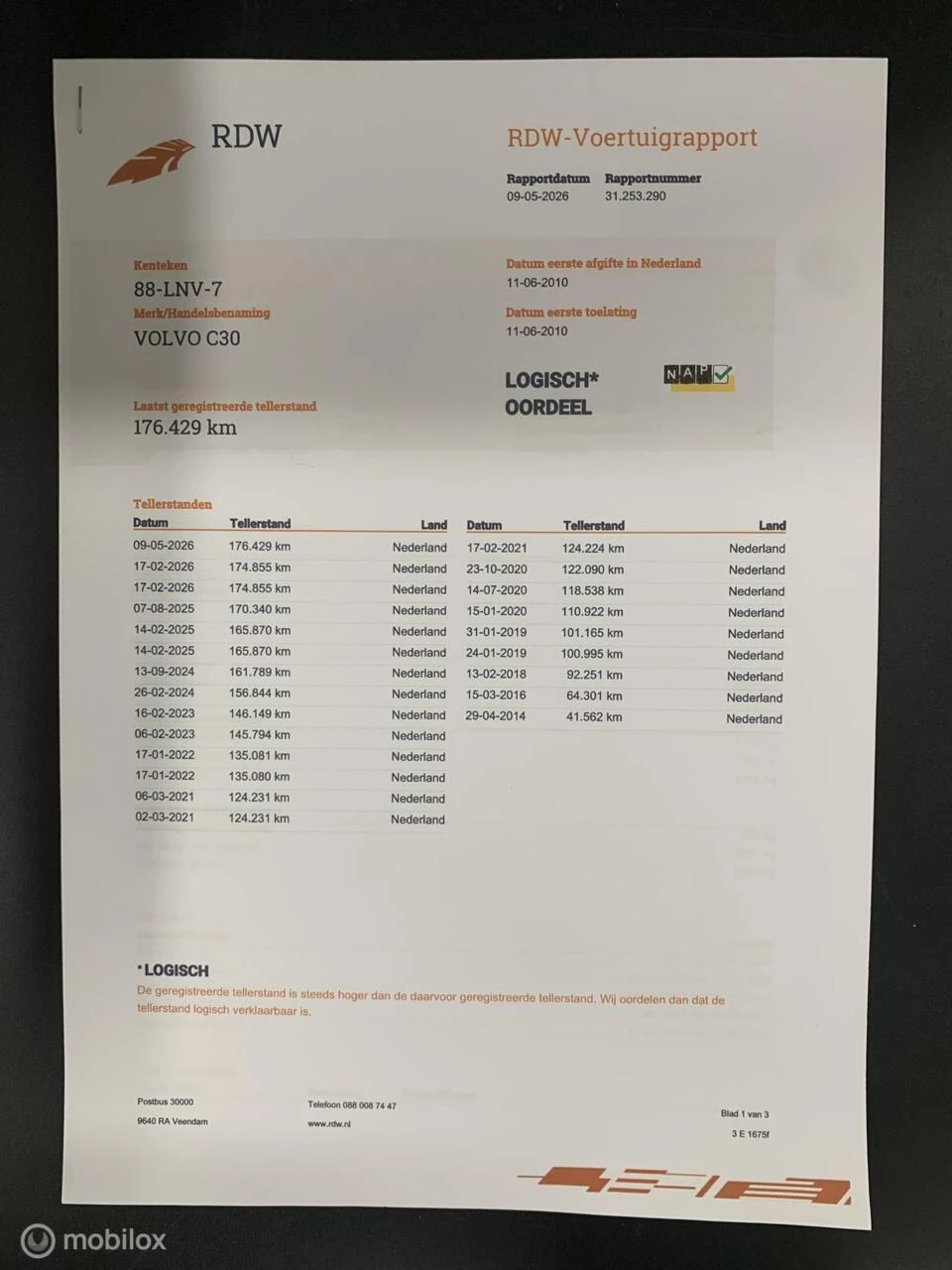 Hoofdafbeelding Volvo C30