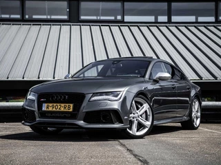 Hoofdafbeelding Audi RS7 Audi RS7 RS 7 4.0 V8 TFSI 560PK Dynamic Plus 305 km/u Keramisch B&O Schuifdak HUD Camera ACC Carbon VOL!