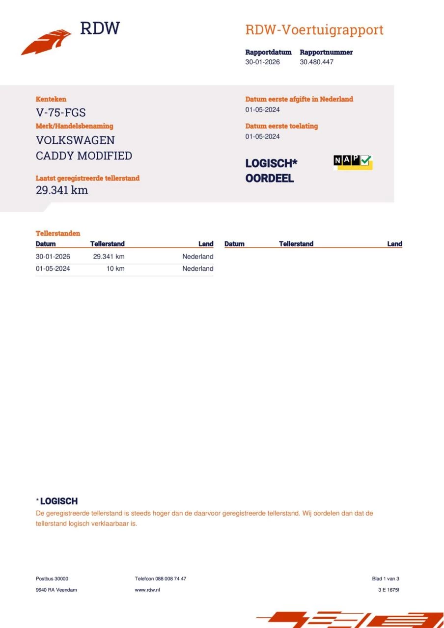 Hoofdafbeelding Volkswagen Caddy