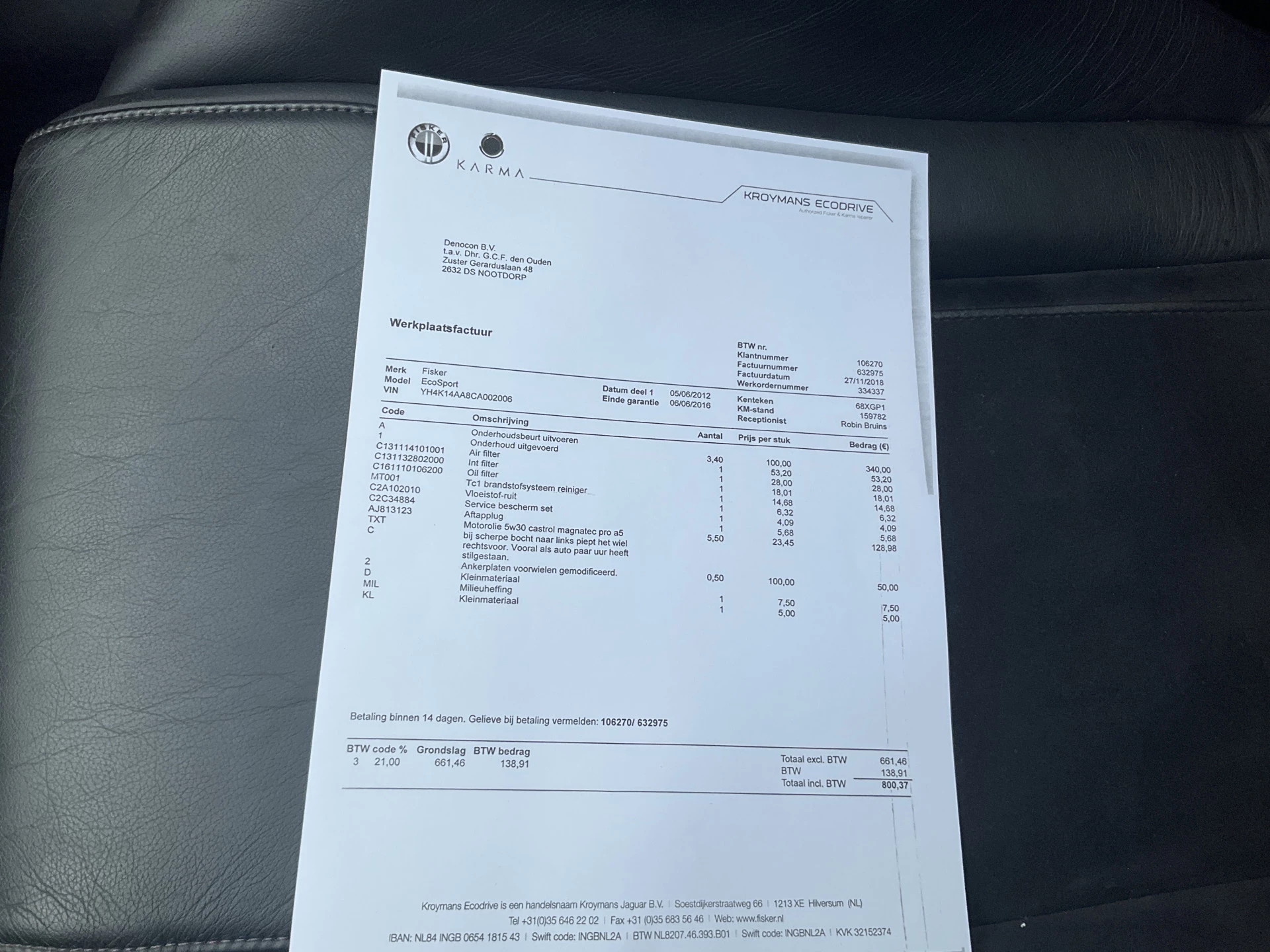 Hoofdafbeelding Fisker Karma