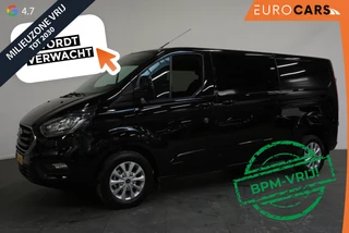 Ford Transit Custom 300 2.0 TDCI 130pk AutoL2H1 Limited Dubbele cabine Ford Transit Custom 300 2.0 TDCI L2H1 Limited Dubbele cabine  Navi Airco 2 Schuifdeuren Trekhaak PDC Carplay DAB