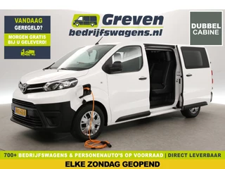 Toyota ProAce Extra Range 75 kWh L3H1 | Dubbele Cabine | Elektrisch | Airco | Cruise | Carplay | 2xSchuifdeur | Navigatie