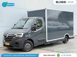 Hoofdafbeelding Renault Master Renault Master Plancher T35 2.3 dCi 150pk Automaat APK 06-2026 Luchtvering LED Airco Cruise Control Camera Foodtruck Meubelbak Paardenwagen
