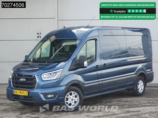 Ford Transit 185pk Automaat L3H2 2x Schuifdeur Limited Edition Xenon ACC Navi Camera Parkeersensoren L3 11m3 Airco