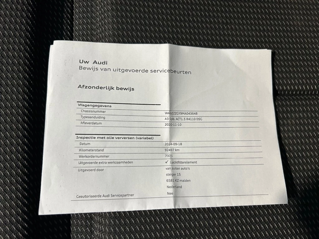 Hoofdafbeelding Audi A3