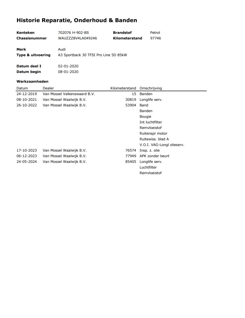 Hoofdafbeelding Audi A3