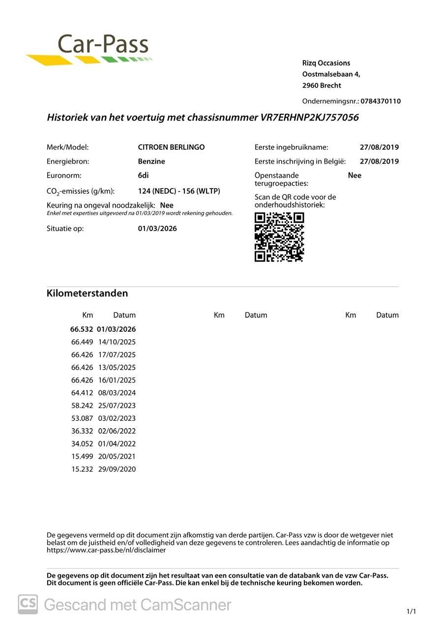 Hoofdafbeelding Citroën Berlingo