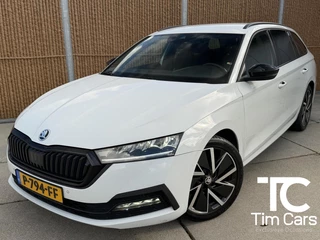 Skoda Octavia Combi 1.0 e-TSI Sport Automaat Trekhaak uitklapbaar | LED verlichting | Sfeerverlichting | Climate & cruise control | Lichtmetalen velgen 18 inch | Sportonderstel | Zwart optiek | Parkeersensoren voor en achter