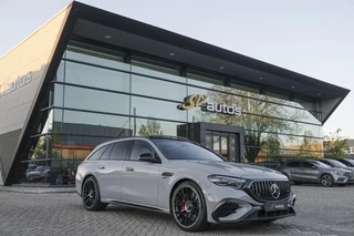 Mercedes-Benz E-klasse Estate E53 AMG 612pk 4MATIC+ Panoramadak *BTW* Burmester 4d Massage Superscreen Stoelkoeling Trekhaak BOMVOL!! Alpin grau