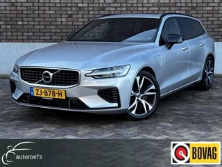 Hoofdafbeelding Volvo V60 Volvo V60 2.0 T8 Twin Engine AWD R-Design / 390 PK / Panoramadak / Navigatie + Camera / Leder + Stuurverwarming