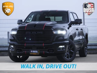 Dodge Ram 1500 | Laramie | Night Edition | 3.0L I6 Hurricane | Crew Cab | 4X4 | INCL BPM-VOORDEEL | Niveau regeling | 14,4-inch Touchscreen | Passenger Display | Getoonde accessoires zijn verkrijgbaar tegen meerprijs