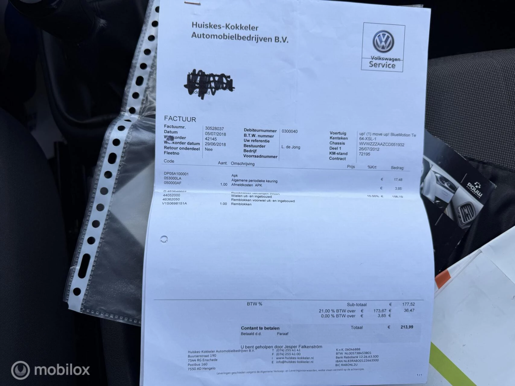 Hoofdafbeelding Volkswagen up!