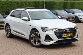 Audi e-tron e-tron 50 quattro Launch ed. 71 kWh 3x S-line / Panoramadak / 20'' / Luchtvering / Dodehoek / ACC / Navigatie / Stoelverwarming