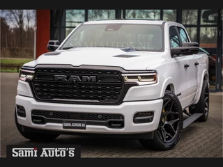 Dodge Ram 1500 LIMITED NIGHT H.O 540PK 706 Nm | XB9 | MASSAGE | BOM VOL | PW7 WHITE | CREW CAB | DUBBELE CABINE | GRIJSKENTEKEN | DE MEEST LUXUEUZE en BEGEERDE Pick-up VOORRAAD NR 2305 - 8549