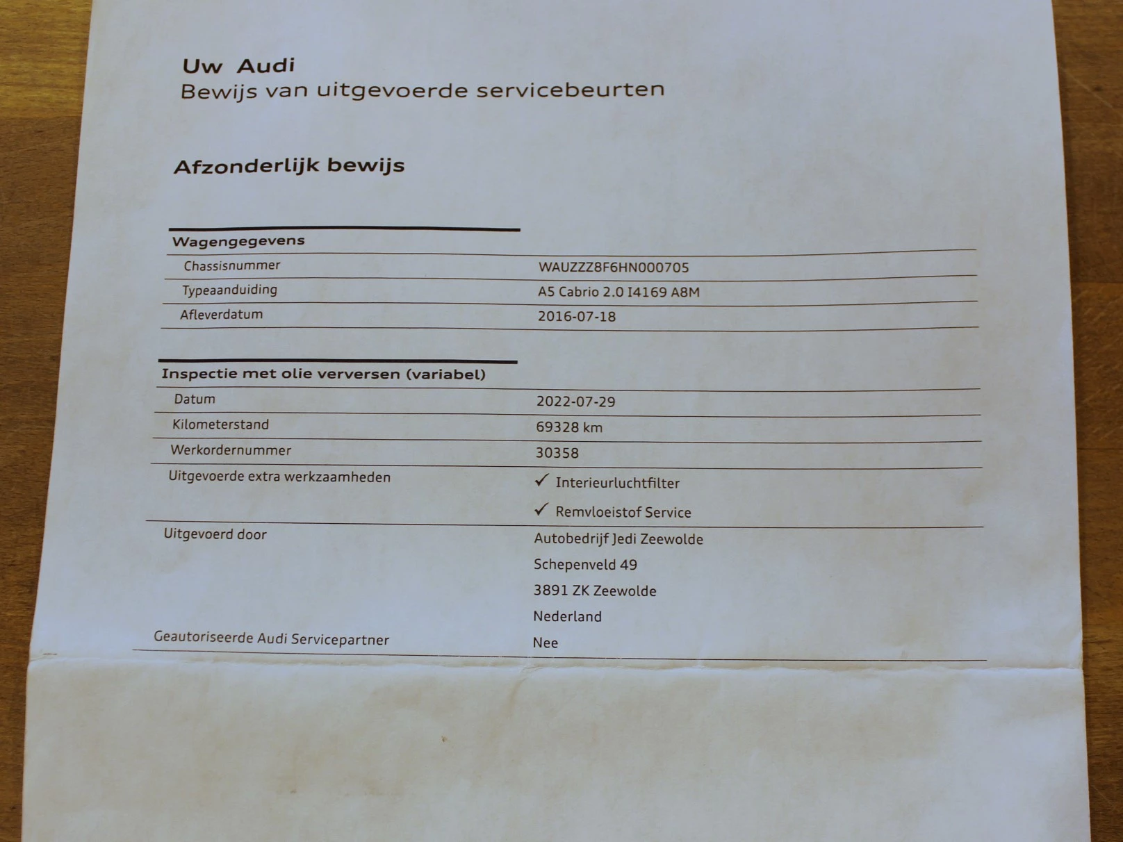 Hoofdafbeelding Audi A5