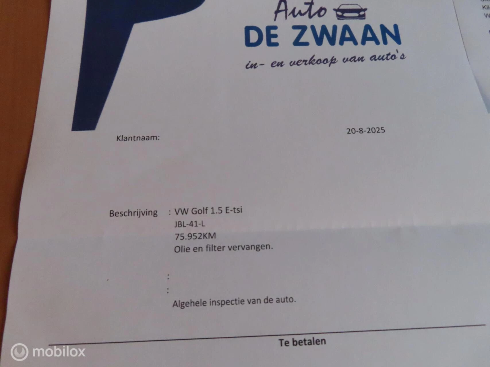 Hoofdafbeelding Volkswagen Golf