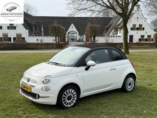 Hoofdafbeelding Fiat 500C Fiat 500C 1.2 Cabriolet Black&White /Climate/Cruise/PDC ✅
