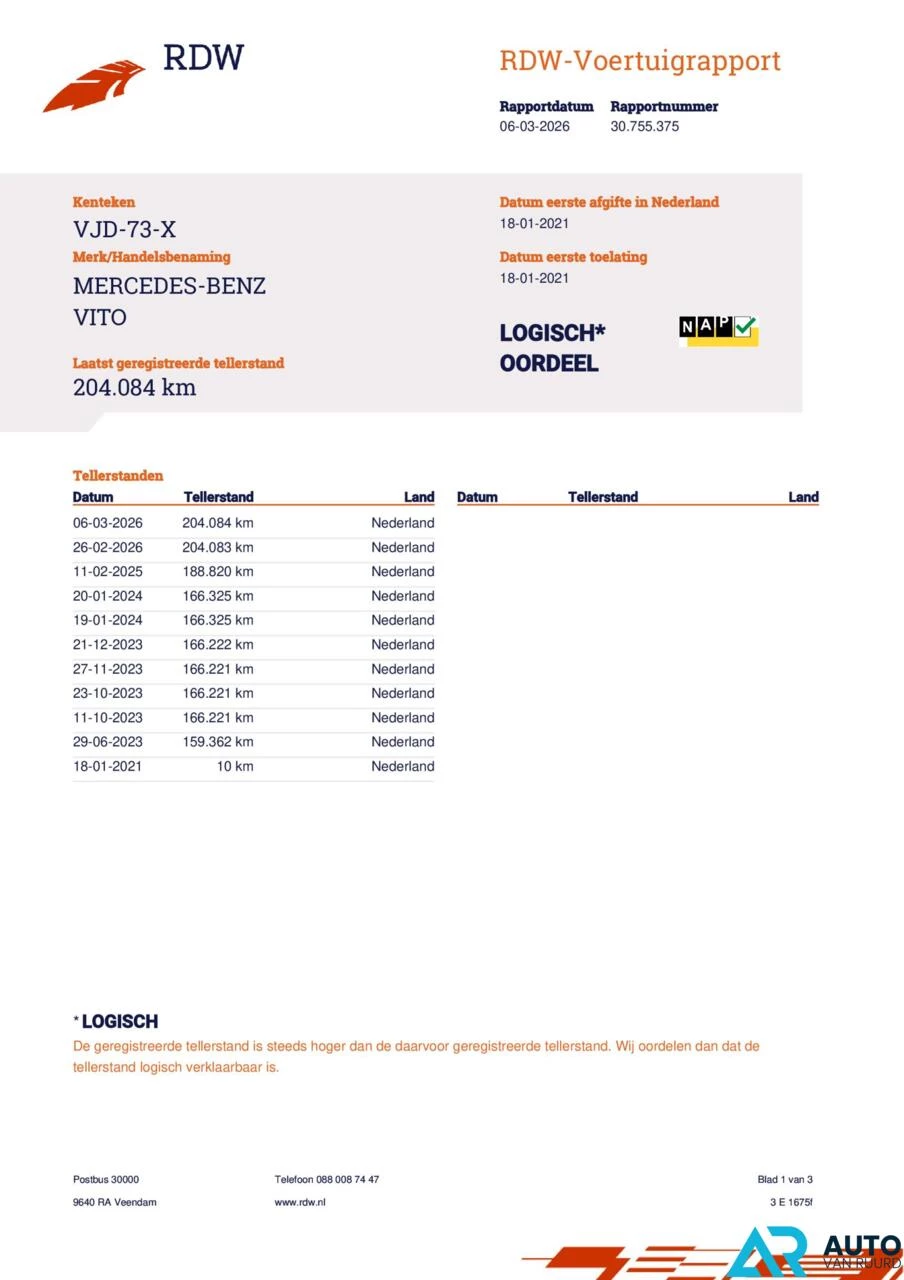 Hoofdafbeelding Mercedes-Benz Vito