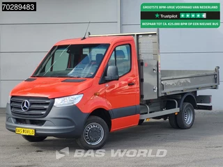 Mercedes Sprinter 514 CDI Open Laadbak met Kist Dubbellucht 3,5t Trekhaak Airco Cruise Euro6 Pritsche Pickup Open Box 2m3 Airco Trekhaak Cruise control