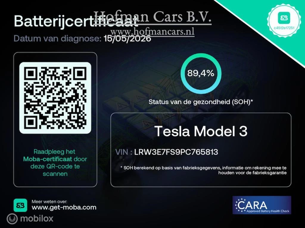 Hoofdafbeelding Tesla Model 3