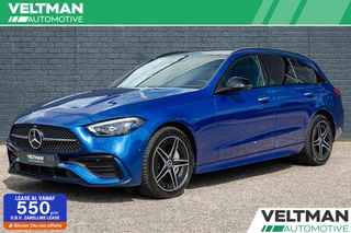 Hoofdafbeelding Mercedes-Benz C-Klasse Mercedes C-klasse 300 e AMG Line PANO MEMORY TREKHAAK DIGITAL LIGHT NIGHT HEAD UP