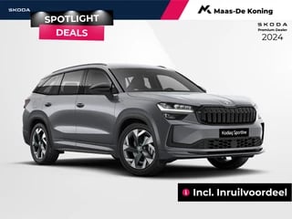 Skoda Kodiaq 1.5 TSI PHEV Sportline Business DSG | Trekhaak | 19'' Licht metalen Velgen | Panorama dak | prijs is incl. inruilvoordeel