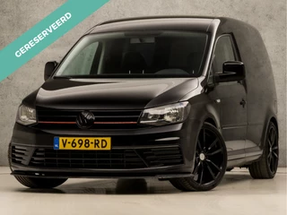Volkswagen Caddy 2.0 TDI L1H1 BMT Black Sport (APPLE CARPLAY, NAVIGATIE, LEDER, AIRCO, TREKHAAK, ZIJSCHUIFDEUR, CRUISE, LM VELGEN, GETINT GLAS, NIEUWSTAAT)