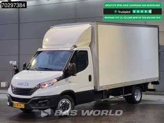 Iveco Daily 35C16 3.0L Laadklep Dubbellucht 160PK Bakwagen Airco Cruise Euro6 Meubelbak Koffer Airco Cruise control