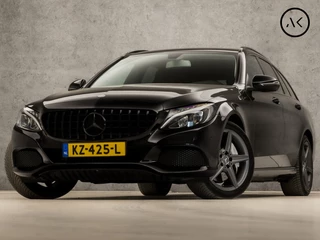 Mercedes-Benz C-Klasse Estate 350 e AMG Sport 279Pk Automaat (NAVIGATIE, LUCHTVERING, CAMERA, LEDER, GETINT GLAS, SPORTSTOELEN, STOELVERWARMING, SFEERVERLICHTING, NIEUWE APK, NIEUWSTAAT)