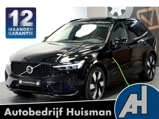 Volvo XC60 2.0 T6 AWD 293kW/399pk Aut8 Plug-in hybrid Ultimate Dark LUCHTVERING + HARMAN/KARDON + PANORAMADAK + EL.TREKHAAK + HEAD-UP + 360 CAMERA + STOELVERWARMING V&A + STUURVERWARMING + ADAPT.CRUISE + LANE ASSIST + PARKSENSOREN V&A + 20" LM-VELGEN!!