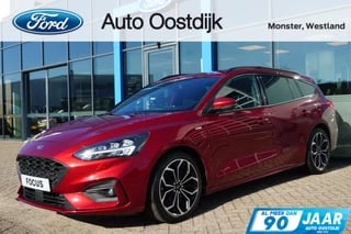 Ford Focus Wagon 1.5 EcoBoost ST Line 182PK Automaat Afn. Trekhaak Adaptieve Cruise Stoelverwarming Navi Climate Keyless Privacy Glass *1500kg Trekgewicht*