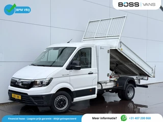 MAN TGE 5.120 2.0 TDI Kipper Dubbellucht Carplay Trekhaak Airco Camera Navigatie Benne Tipper