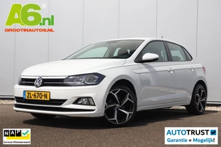 Volkswagen Polo 1.0 TSI Comfortline 95PK NAP! Carplay Android Navigatie Airco Adaptive Cruise 17 inch R-Line Zwarte/Gepolijste Velgen Nieuwe All-Seasons!