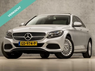 Mercedes-Benz C-Klasse 180 Sport 157Pk Automaat (SCHUIFDAK, NAVIGATIE, LEDER, MEMORY SEATS, DIAMOND GRILL, CAMERA, BRUIN LEDER, STOELVERWARMING, GETINT GLAS, NIEUWE APK, NIEUWSTAAT)