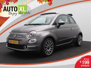 Fiat 500 Cabrio 0.9 TwinAir Turbo Lounge 81 PK Navi Bluetooth LMV 16' 