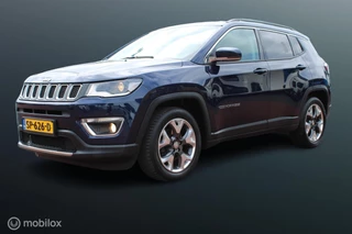 Jeep Compass 1.4 MultiAir Opening Edition Plus, Leder, stoel-stuur verw,  Pdc voor -achter, Donkerglas, Clima, Cruise, Navi, 18 Inch Lmv.