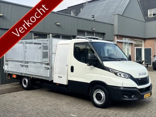 Iveco Daily 35S14N Automaat Laadklep Luchtvering Airco Cruise controle 3-Persoons Hogeschotten Gereedschapskist Open laadbak Pick-up P-up Bakwagen 1e eigenaar Euro 6 Himatic